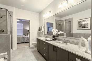 Tile bath flooring